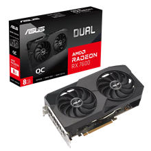 کارت گرافیک ایسوس Dual Radeon™ RX 7600 OC Edition  با حافظه 8 گیگابایت